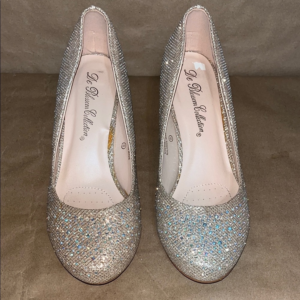 De Blossom Collection • Bertha 3 Nude Sparkle • Size 8